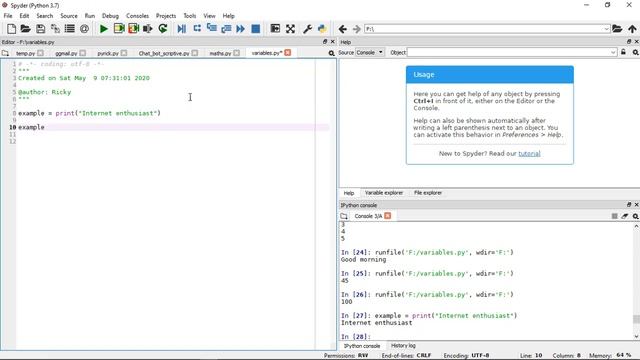 Introduction to variables in Python || The Amateur Geek смотреть онлайн