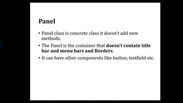 Lecture 3:AWT introduction, component,container,frame смотреть онлайн