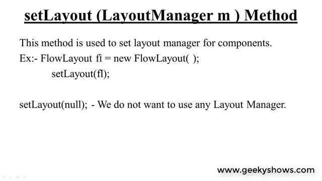 Layout and FlowLayout in Java Applet (Hindi) смотреть онлайн