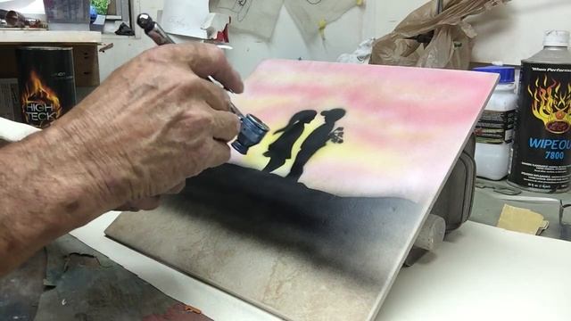 Airbrush How To - Beginners Practice Airbrush Painting смотреть онлайн