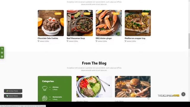 Foodhub - Recipes WordPress Theme recipe listings food recipes Tsukina смотреть онлайн