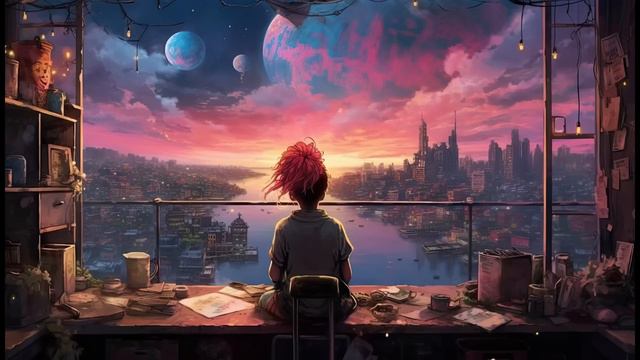 LoFi Cosmic Clouds 🌙 Beats to Relax/Study/Work смотреть онлайн