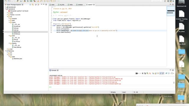 Session 3: Part 4 on Polyglot Programming with Jython смотреть онлайн