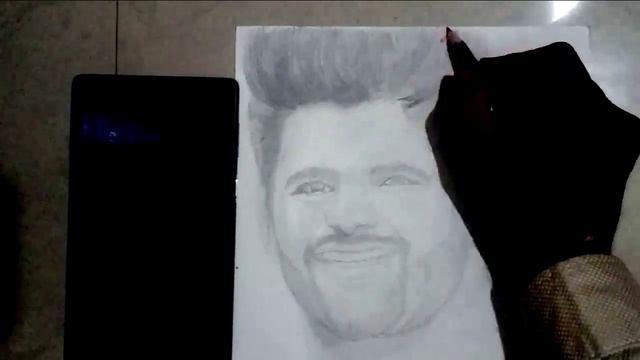 pencil sketch|| Pardeep narwal pro kabaddi// time lapse video смотреть онлайн