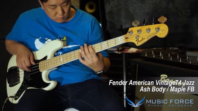 [MusicForce] Fender US American Vintage Jazz 64' VS 74' Bass Demo смотреть онлайн