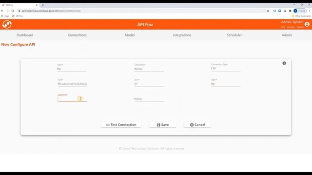 API Finz - Connection - FTP смотреть онлайн
