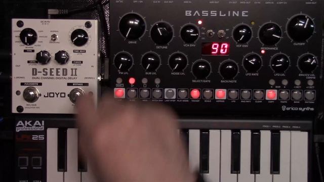 Joyo D-Seed II with the DB-01 synth (a little talking) смотреть онлайн
