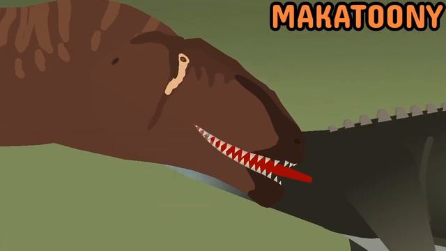 [10k Sub Special!] Mapusaurus Vs Carcharodontosaurus (Stick Nodes)