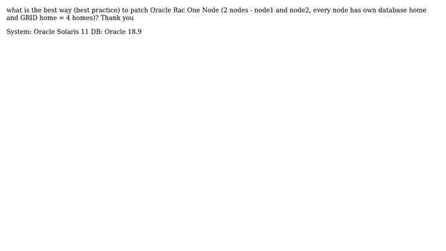 Databases: The best way to patch Oracle Rac One Node смотреть онлайн