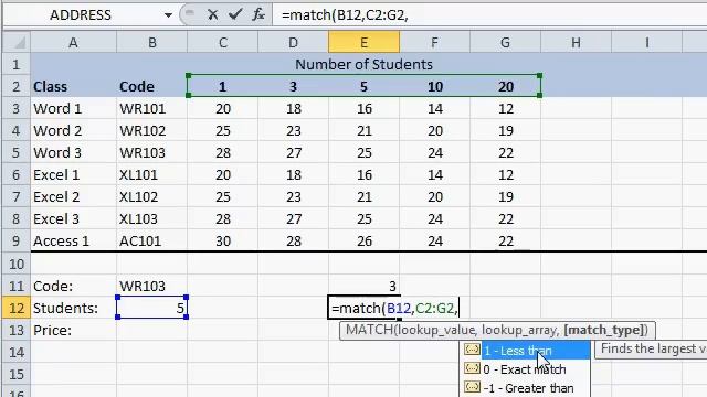 Microsoft Excel MATCH and INDEX Tutorial смотреть онлайн