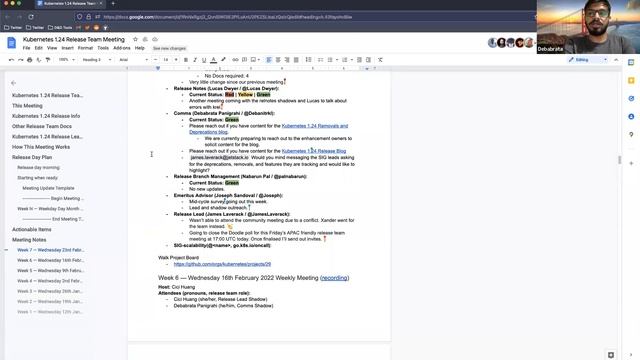 Kubernetes 1.24 Release Team Meeting for 20220223 смотреть онлайн