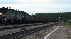 3ТЭ10М-1420 возврат угольных вагонов в Воркуты.  Керки/Россия [РЖД]  10D100  10Д100