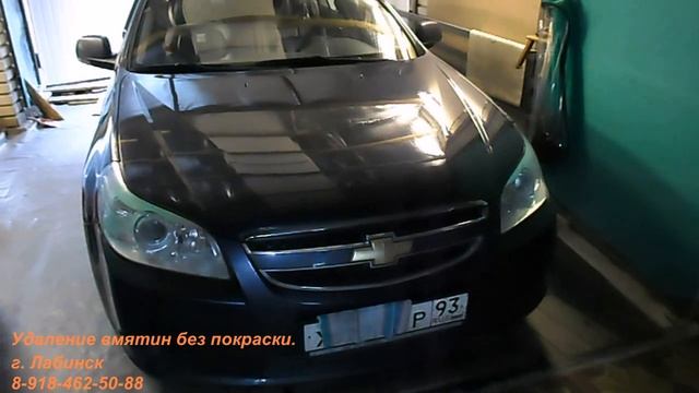 Удаление вмятин без покраски после града в г. Лабинске. смотреть онлайн