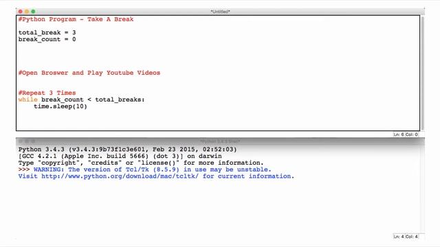 'Take A Break' Python Program - By Alan Ayoub смотреть онлайн