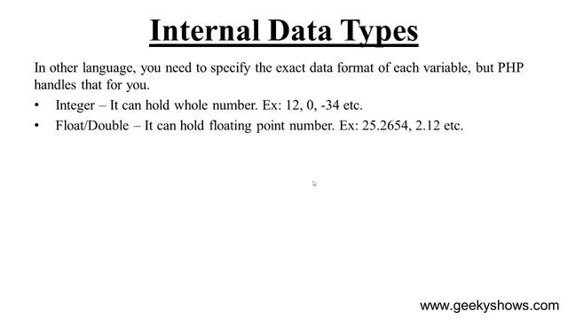 Data Type in PHP (Hindi) смотреть онлайн