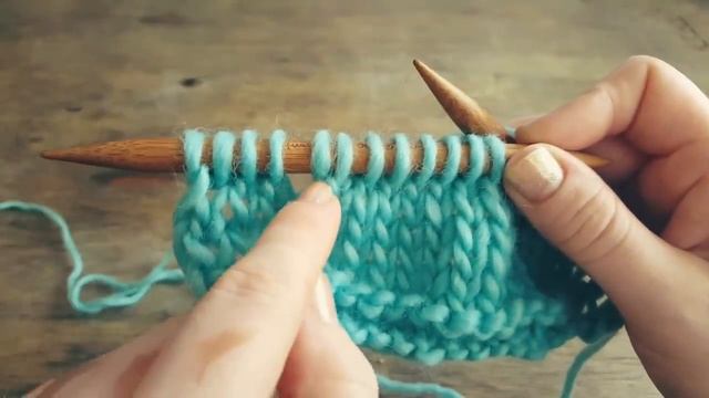 Укороченные ряды спицами. Способ 1. смотреть онлайн