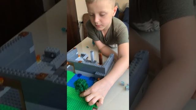 Самоделка Лего майнкрафт ПЕЩЕРА смотреть онлайн