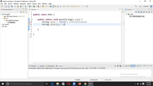 Initialization, Declaration and Assignment in JAVA(for beginners) смотреть онлайн
