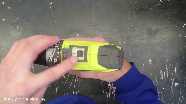 Обзор аккумуляторного шуруповерта Ryobi R12DD-LL13 смотреть онлайн