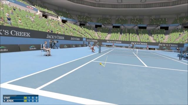 Playing tennis in virtual reality смотреть онлайн