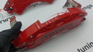 Накладки на суппорта (RED+BLACK) на Toyota LC200