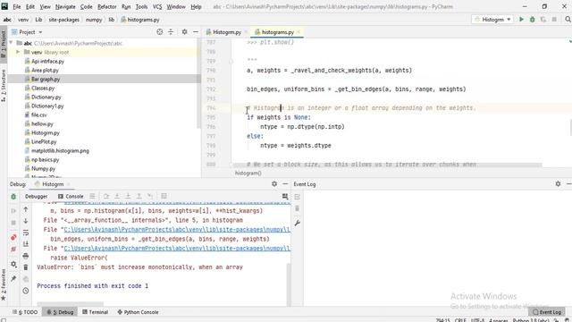 `bins` must increase monotonically, when an array in python смотреть онлайн