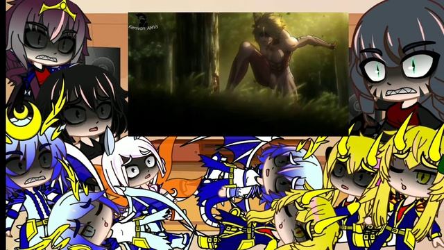 Female Kaijus react to Attack on Titan, Levi Ackerman legends never die смотреть онлайн