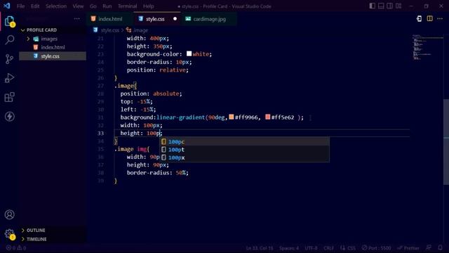 How To Make Profile Card Using HTML and CSS смотреть онлайн