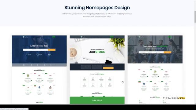 Workio Job Board WordPress Theme job career Human Resource Management Easy Create Website смотреть онлайн