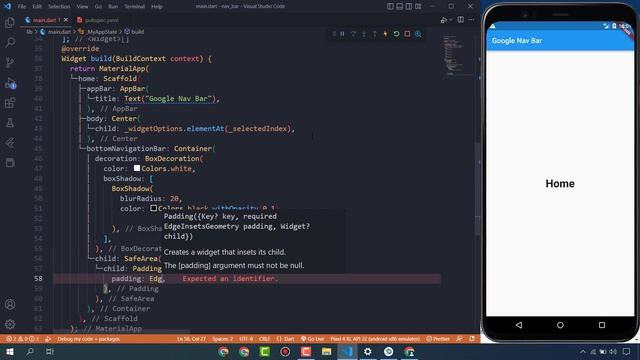 How To Make Google Navbar With Multiple Screens in Flutter смотреть онлайн
