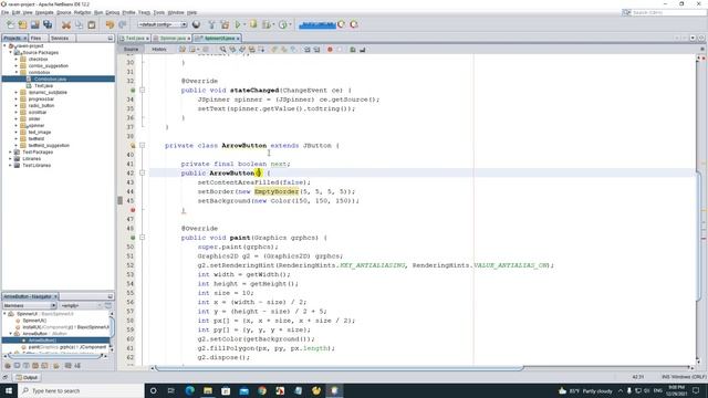 Java Swing - Custom Material JSpinner смотреть онлайн