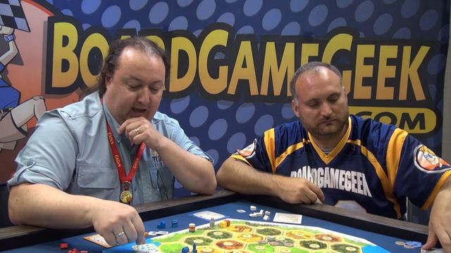 Catan: Seafarers – Legend of the Sea Robbers — game preview at Gen Con 50 смотреть онлайн