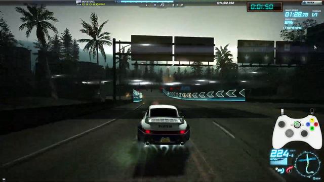 NFS World Evolved V2 daily challenge series (B class, Time attack, Porsche 993) Guiding light смотреть онлайн