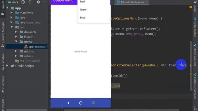 1. Option Menu in Android - Pashto смотреть онлайн