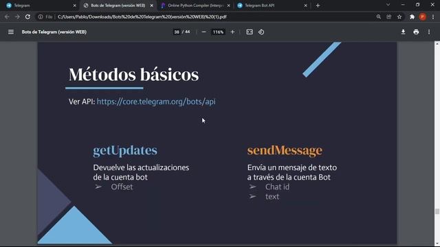 Bots de Telegram - Fundamentos y caso práctico (Python) [TALLER COMPLETO 2021] смотреть онлайн