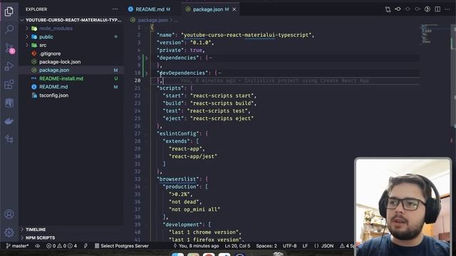 React, Material UI 5 e Typescript: #01 - Criando o projeto, organizando arquivos e git смотреть онлайн