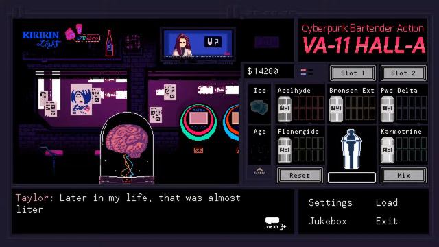BRAIN IN A JAR - VA-11 Hall-A: Cyberpunk Bartender Action [part 9] смотреть онлайн