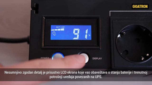 Automatska regulacija napona uz CyberPower BR700ELCD UPS uređaj смотреть онлайн