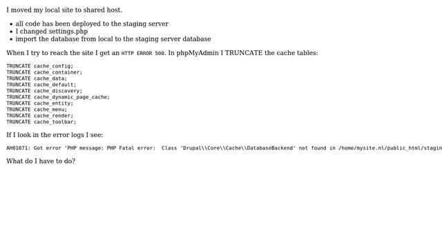 Drupal: Can't acces my site and without login and drush clear cache (2 Solutions!!) смотреть онлайн