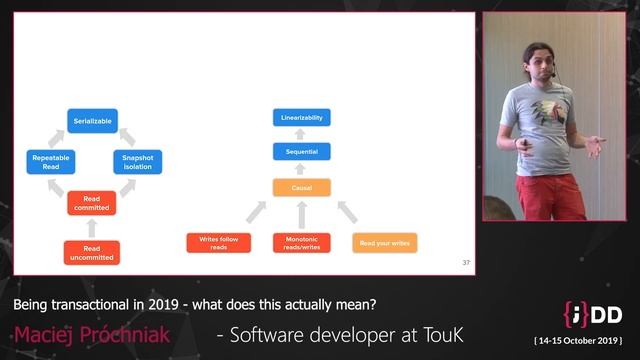 JDD2019: Being transactional in 2019 - what does this actually mean?, Maciej Próchniak смотреть онлайн