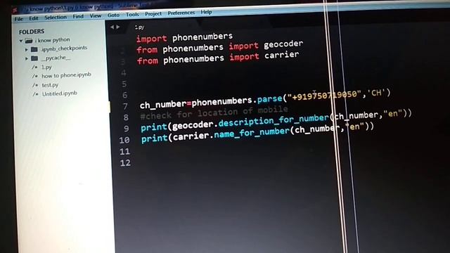 How find phone number details using python смотреть онлайн