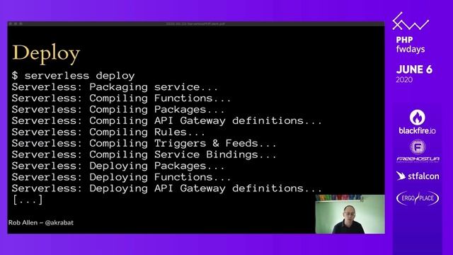 Rob Allen / Serverless PHP Applications [eng] смотреть онлайн