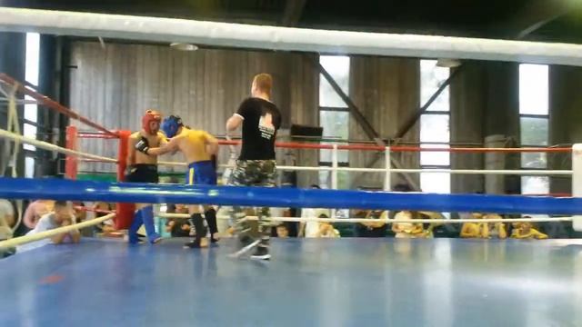 Чемпионат Одесской обл кикбоксинг Козак   Кырлиг 2 раунд