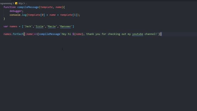 Tagged Template Literals | Compile your own templates смотреть онлайн
