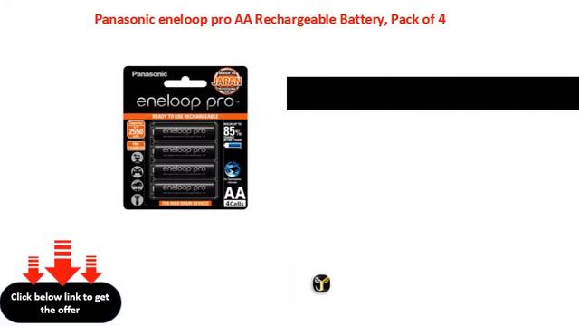 Panasonic eneloop pro AA Rechargeable Battery, Pack of 4 смотреть онлайн