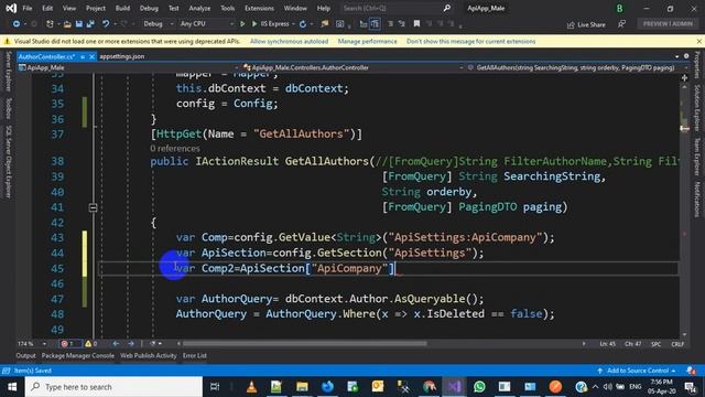 Asp Net Core - RESTFUL API - AppSettings.Json смотреть онлайн