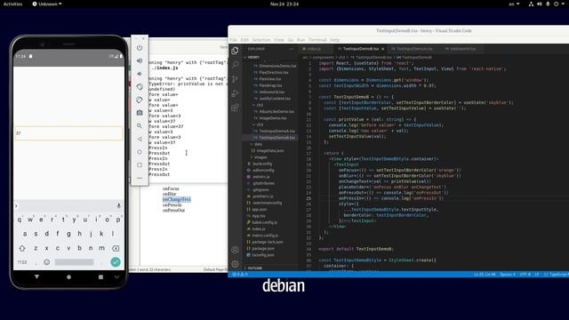 Get start react native with Henry P11C - TextInput component смотреть онлайн