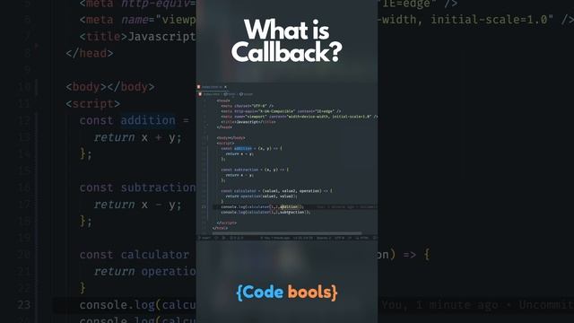 What is a callback in #javascript? #callback #let #var #code #coding #shortes смотреть онлайн