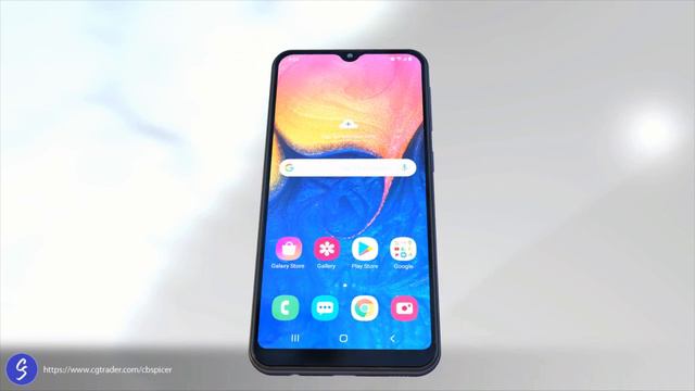 Samsung Galaxy A10e Smartphone - 3D Model Turntable смотреть онлайн