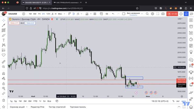 ЗОЛОТО. Самый прибыльный актив 2023. Как АНАЛИЗИРОВАТЬ XAU смотреть онлайн
